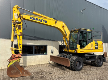 Pyöräalustainen kaivinkone KOMATSU PW140