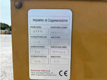 Sähkögeneraattori Caterpillar G3516: kuva Sähkögeneraattori Caterpillar G3516