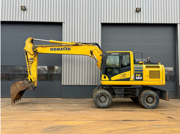 Pyöräalustainen kaivinkone KOMATSU PW180