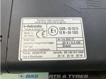 Lämmitys/ Tuuletus - Kuorma-auto Volvo Standkachel 84521172: kuva Lämmitys/ Tuuletus - Kuorma-auto Volvo Standkachel 84521172