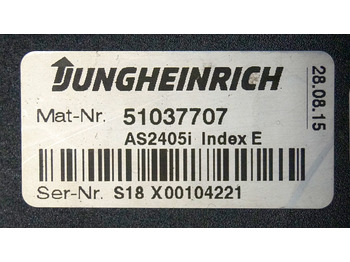 Ohjainyksikkö - Materiaalinkäsittely Jungheinrich 51037707 | Rij regeling driving controller AS2405i index E Sw. 1,30: kuva Ohjainyksikkö - Materiaalinkäsittely Jungheinrich 51037707 | Rij regeling driving controller AS2405i index E Sw. 1,30