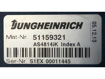 Ohjainyksikkö - Materiaalinkäsittely Jungheinrich 51159321 | Rij/hef regeling drive/lifting controller AS4814Ik Index: kuva Ohjainyksikkö - Materiaalinkäsittely Jungheinrich 51159321 | Rij/hef regeling drive/lifting controller AS4814Ik Index Ohjainyksikkö - Materiaalinkäsittely Jungheinrich 51159321 | Rij/hef regeling drive/lifting controller AS4814Ik Index: kuva Ohjainyksikkö - Materiaalinkäsittely Jungheinrich 51159321 | Rij/hef regeling drive/lifting controller AS4814Ik Index