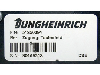 Sähköjärjestelmä - Materiaalinkäsittely Jungheinrich 51350394 | Code key sn. 650A6243: kuva Sähköjärjestelmä - Materiaalinkäsittely Jungheinrich 51350394 | Code key sn. 650A6243