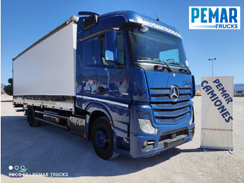 Pressukapelli kuorma-auto MERCEDES-BENZ ACTROS 1836 SEMITAUTLINER 18T: kuva Pressukapelli kuorma-auto MERCEDES-BENZ ACTROS 1836 SEMITAUTLINER 18T