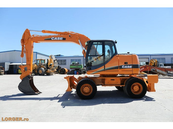 Pyöräalustainen kaivinkone CASE