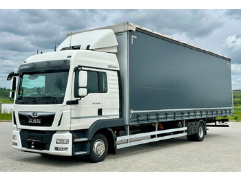 Pressukapelli kuorma-auto MAN TGL 12.250 / FIRANKA / 23 EUROPALETY / 9.5 M DŁUGOŚCI / NISKI PRZEBIEG / SYPIALKA / 2020 ROK: kuva Pressukapelli kuorma-auto MAN TGL 12.250 / FIRANKA / 23 EUROPALETY / 9.5 M DŁUGOŚCI / NISKI PRZEBIEG / SYPIALKA / 2020 ROK