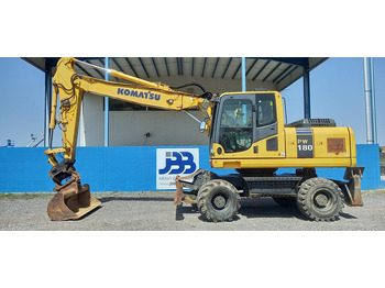 Pyöräalustainen kaivinkone KOMATSU PW180