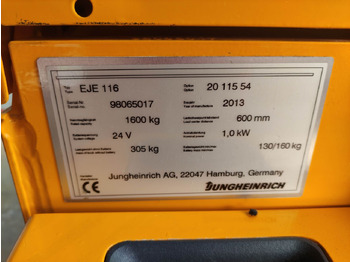 Haarukkavaunu Jungheinrich EJE 116: kuva Haarukkavaunu Jungheinrich EJE 116