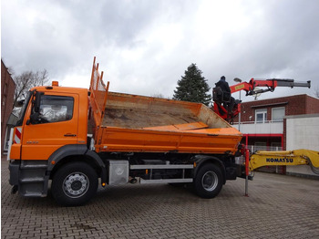 Kippiauto kuorma-auto, Nosturiauto Mercedes-Benz 1833 Axor Kipper mit Kran Wechselsytem: kuva Kippiauto kuorma-auto, Nosturiauto Mercedes-Benz 1833 Axor Kipper mit Kran Wechselsytem