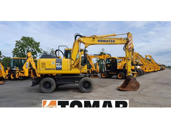Pyöräalustainen kaivinkone KOMATSU PW160