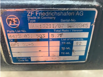 Taka-akseli - Bussi ZF Hinterachse ZF AV 132II/87 4472031503 5,77 Setra Mercedes Citaro AV 132/87 II: kuva Taka-akseli - Bussi ZF Hinterachse ZF AV 132II/87 4472031503 5,77 Setra Mercedes Citaro AV 132/87 II