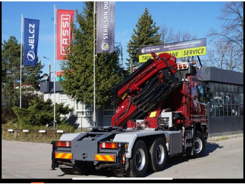Nosturiauto Mercedes-Benz ACTROS 3348 Kran HMF3720K4 Fly-Jip Fun   k Klima: kuva Nosturiauto Mercedes-Benz ACTROS 3348 Kran HMF3720K4 Fly-Jip Fun   k Klima