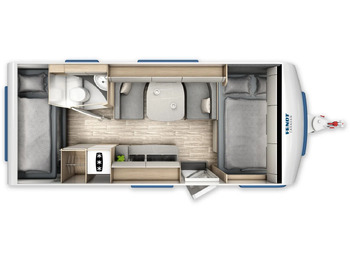 Uusi Asuntovaunu Wohnwagen Fendt Bianco Activ 515 SKF Neues Modell: kuva Uusi Asuntovaunu Wohnwagen Fendt Bianco Activ 515 SKF Neues Modell