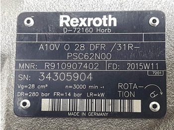 Uusi Hydrauliikka - Rakennuskoneet Rexroth A10VO28DFR/31R-R910907402-Load sensing pump: kuva Uusi Hydrauliikka - Rakennuskoneet Rexroth A10VO28DFR/31R-R910907402-Load sensing pump