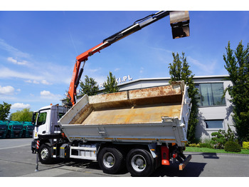 Nosturiauto MERCEDES-BENZ Arocs 2636 / 6x4 / HDS Fassi / 3-Way Tipper / Bortmatic: kuva Nosturiauto MERCEDES-BENZ Arocs 2636 / 6x4 / HDS Fassi / 3-Way Tipper / Bortmatic