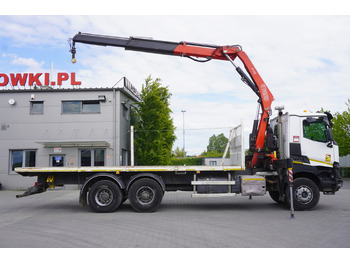 Lava-kuorma-auto, Nosturiauto RENAULT K380 6x4 / FASSI F175 crane 7.85 t / 120 thousand km: kuva Lava-kuorma-auto, Nosturiauto RENAULT K380 6x4 / FASSI F175 crane 7.85 t / 120 thousand km