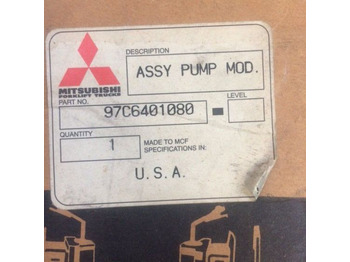 Uusi Sähköjärjestelmä - Materiaalinkäsittely Assy. Pump, Module,72/80V for Mitsubishi: kuva Uusi Sähköjärjestelmä - Materiaalinkäsittely Assy. Pump, Module,72/80V for Mitsubishi