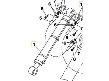 Hydraulisylinteri CASE