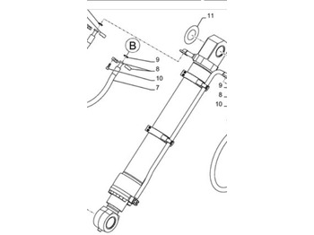 Hydraulisylinteri CASE