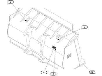 Kuormaajan kauha CATERPILLAR
