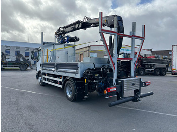 Lava-kuorma-auto, Nosturiauto Renault Trucks D 14 Flatbed drop side poling truck: kuva Lava-kuorma-auto, Nosturiauto Renault Trucks D 14 Flatbed drop side poling truck
