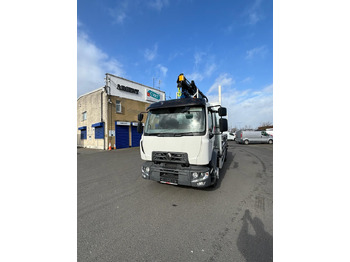 Lava-kuorma-auto, Nosturiauto Renault Trucks D 14 Flatbed drop side poling truck: kuva Lava-kuorma-auto, Nosturiauto Renault Trucks D 14 Flatbed drop side poling truck