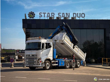 Nosturiauto Volvo  FH 16.550 8x4 Palfinger PK 34002-SH Crane Kippe: kuva Nosturiauto Volvo  FH 16.550 8x4 Palfinger PK 34002-SH Crane Kippe