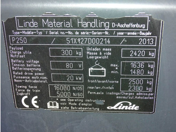 Leasing Linde P250 Linde P250: kuva Leasing Linde P250 Linde P250