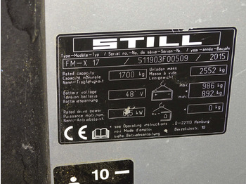 Työntömastotrukki Still FM-X17: kuva Työntömastotrukki Still FM-X17