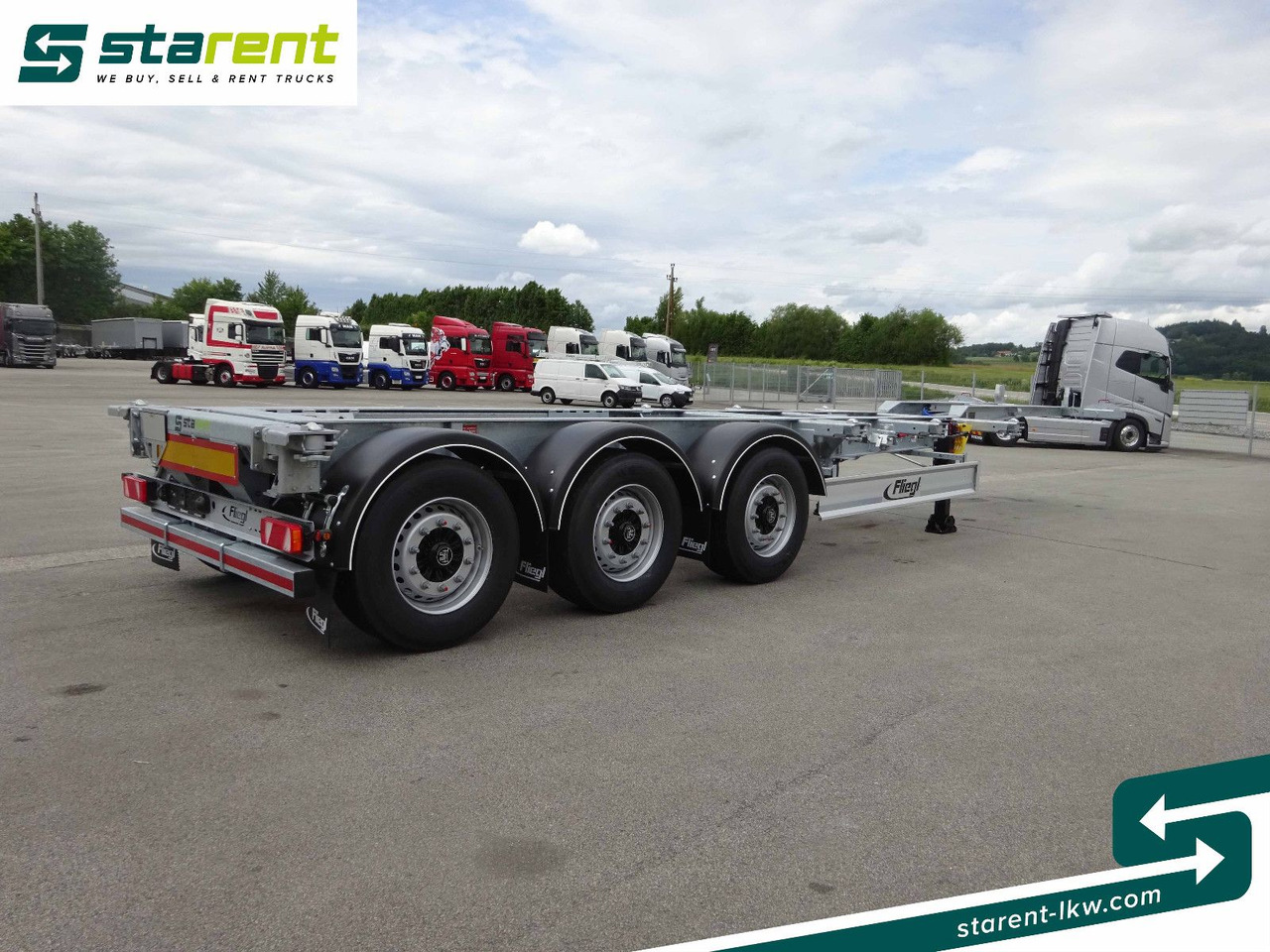 Fliegl Containerchassis ADR, 1x20/2x20/1x30/1x40/1x45 - Konttialus/ Vaihtokuormatilat puoliperävaunu: kuva Fliegl Containerchassis ADR, 1x20/2x20/1x30/1x40/1x45 - Konttialus/ Vaihtokuormatilat puoliperävaunu Fliegl Containerchassis ADR, 1x20/2x20/1x30/1x40/1x45 - Konttialus/ Vaihtokuormatilat puoliperävaunu: kuva Fliegl Containerchassis ADR, 1x20/2x20/1x30/1x40/1x45 - Konttialus/ Vaihtokuormatilat puoliperävaunu