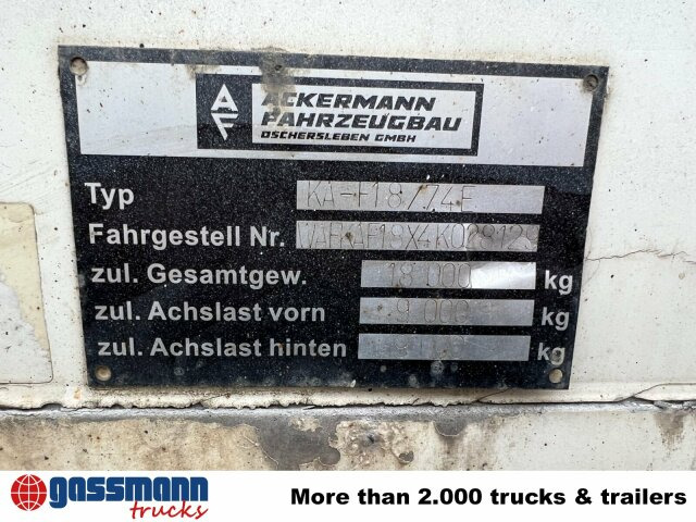 Ackermann Ackermann, Oschersl. KA-F 18/74E mit LBW MBB, - Umpikori perävaunu: kuva Ackermann Ackermann, Oschersl. KA-F 18/74E mit LBW MBB, - Umpikori perävaunu Ackermann Ackermann, Oschersl. KA-F 18/74E mit LBW MBB, - Umpikori perävaunu: kuva Ackermann Ackermann, Oschersl. KA-F 18/74E mit LBW MBB, - Umpikori perävaunu