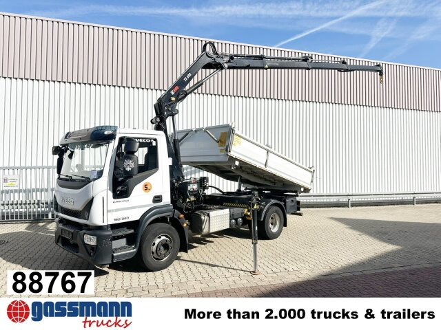 Iveco EuroCargo ML160E28 4x2 mit Kran Hiab XS099E-3 - Kippiauto kuorma-auto, Nosturiauto: kuva Iveco EuroCargo ML160E28 4x2 mit Kran Hiab XS099E-3 - Kippiauto kuorma-auto, Nosturiauto Iveco EuroCargo ML160E28 4x2 mit Kran Hiab XS099E-3 - Kippiauto kuorma-auto, Nosturiauto: kuva Iveco EuroCargo ML160E28 4x2 mit Kran Hiab XS099E-3 - Kippiauto kuorma-auto, Nosturiauto