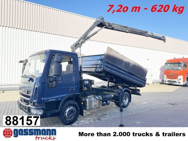Iveco EuroCargo ML80E19 4x2 mit Kran Hiab XS055B-2 - Kippiauto kuorma-auto, Nosturiauto: kuva Iveco EuroCargo ML80E19 4x2 mit Kran Hiab XS055B-2 - Kippiauto kuorma-auto, Nosturiauto Iveco EuroCargo ML80E19 4x2 mit Kran Hiab XS055B-2 - Kippiauto kuorma-auto, Nosturiauto: kuva Iveco EuroCargo ML80E19 4x2 mit Kran Hiab XS055B-2 - Kippiauto kuorma-auto, Nosturiauto