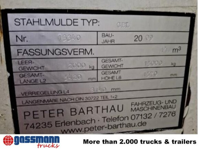 Abrollcontainer 14 cbm, Flügeltüren - Kuorma-auto: kuva Abrollcontainer 14 cbm, Flügeltüren - Kuorma-auto Abrollcontainer 14 cbm, Flügeltüren - Kuorma-auto: kuva Abrollcontainer 14 cbm, Flügeltüren - Kuorma-auto