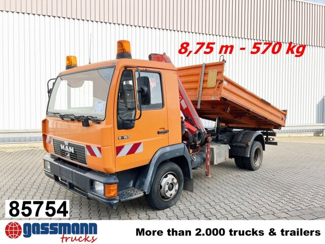 MAN 8.163 4x2 BB mit Kran Fassi F60A.23 - Kippiauto kuorma-auto, Nosturiauto: kuva MAN 8.163 4x2 BB mit Kran Fassi F60A.23 - Kippiauto kuorma-auto, Nosturiauto MAN 8.163 4x2 BB mit Kran Fassi F60A.23 - Kippiauto kuorma-auto, Nosturiauto: kuva MAN 8.163 4x2 BB mit Kran Fassi F60A.23 - Kippiauto kuorma-auto, Nosturiauto