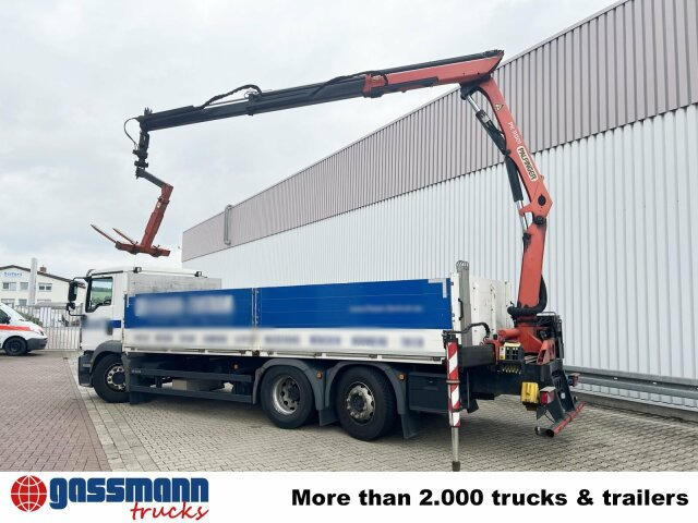 Lava-kuorma-auto, Nosturiauto MAN TGM 26.340 6X2-4 LL, Lenk-/Liftachse, Heckkran: kuva Lava-kuorma-auto, Nosturiauto MAN TGM 26.340 6X2-4 LL, Lenk-/Liftachse, Heckkran