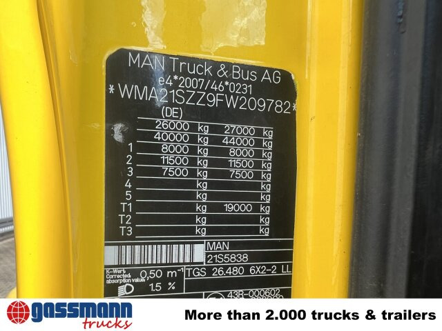 MAN TGX 26.480 6X2-2 LL, Intarder, Navi, Liftachse - Koukkulava kuorma-auto: kuva MAN TGX 26.480 6X2-2 LL, Intarder, Navi, Liftachse - Koukkulava kuorma-auto MAN TGX 26.480 6X2-2 LL, Intarder, Navi, Liftachse - Koukkulava kuorma-auto: kuva MAN TGX 26.480 6X2-2 LL, Intarder, Navi, Liftachse - Koukkulava kuorma-auto