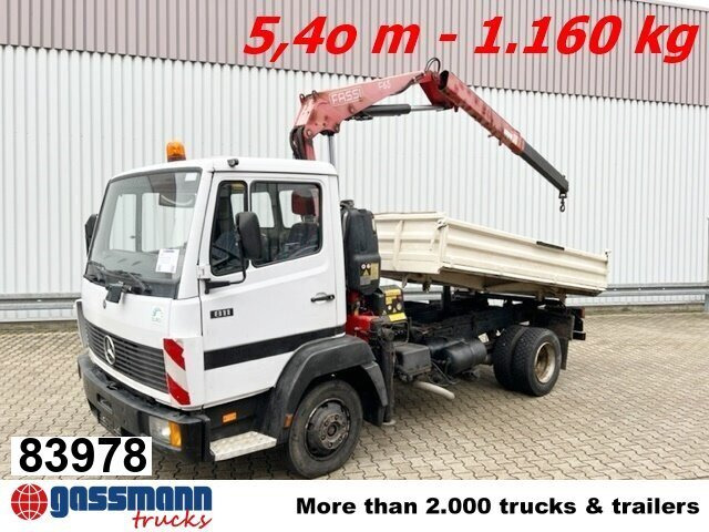Mercedes-Benz 811 K 4x2 mit Kran Fassi F65A.21 (BJ.2009) - Kippiauto kuorma-auto, Nosturiauto: kuva Mercedes-Benz 811 K 4x2 mit Kran Fassi F65A.21 (BJ.2009) - Kippiauto kuorma-auto, Nosturiauto Mercedes-Benz 811 K 4x2 mit Kran Fassi F65A.21 (BJ.2009) - Kippiauto kuorma-auto, Nosturiauto: kuva Mercedes-Benz 811 K 4x2 mit Kran Fassi F65A.21 (BJ.2009) - Kippiauto kuorma-auto, Nosturiauto