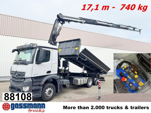 Mercedes-Benz Actros 2545 L 6x2, 2x Bordmatik, Kran Fassi - Kippiauto kuorma-auto, Nosturiauto: kuva Mercedes-Benz Actros 2545 L 6x2, 2x Bordmatik, Kran Fassi - Kippiauto kuorma-auto, Nosturiauto Mercedes-Benz Actros 2545 L 6x2, 2x Bordmatik, Kran Fassi - Kippiauto kuorma-auto, Nosturiauto: kuva Mercedes-Benz Actros 2545 L 6x2, 2x Bordmatik, Kran Fassi - Kippiauto kuorma-auto, Nosturiauto