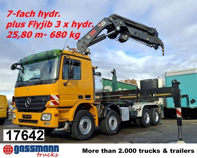 Mercedes-Benz Actros 4146 K 8x4/4, Retarder, Kran Hiab XS 477 - Koukkulava kuorma-auto, Nosturiauto: kuva Mercedes-Benz Actros 4146 K 8x4/4, Retarder, Kran Hiab XS 477 - Koukkulava kuorma-auto, Nosturiauto Mercedes-Benz Actros 4146 K 8x4/4, Retarder, Kran Hiab XS 477 - Koukkulava kuorma-auto, Nosturiauto: kuva Mercedes-Benz Actros 4146 K 8x4/4, Retarder, Kran Hiab XS 477 - Koukkulava kuorma-auto, Nosturiauto