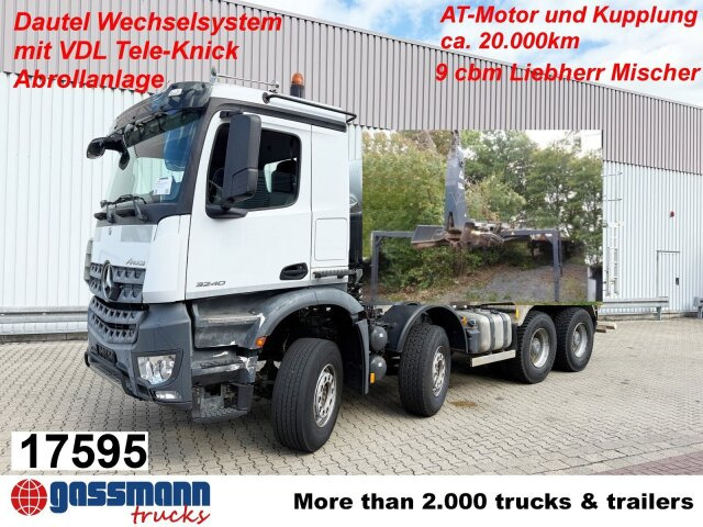 Mercedes-Benz Arocs 3240 8x4, VDL Tele-Knick Abrollanlage - Koukkulava kuorma-auto: kuva Mercedes-Benz Arocs 3240 8x4, VDL Tele-Knick Abrollanlage - Koukkulava kuorma-auto Mercedes-Benz Arocs 3240 8x4, VDL Tele-Knick Abrollanlage - Koukkulava kuorma-auto: kuva Mercedes-Benz Arocs 3240 8x4, VDL Tele-Knick Abrollanlage - Koukkulava kuorma-auto