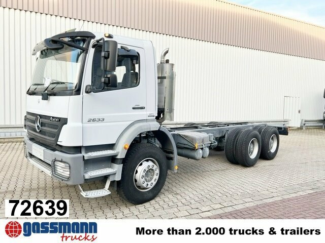 Mercedes-Benz Axor 2633 K 6x4 RHD - Kuorma-auto alusta: kuva Mercedes-Benz Axor 2633 K 6x4 RHD - Kuorma-auto alusta Mercedes-Benz Axor 2633 K 6x4 RHD - Kuorma-auto alusta: kuva Mercedes-Benz Axor 2633 K 6x4 RHD - Kuorma-auto alusta