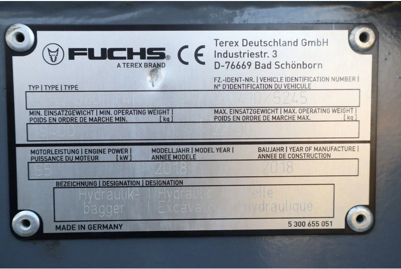 Materiaalinkäsittelykone Fuchs MHL 320 | PEEL GRAB | UMSCHLAG | GOOD TIRES: kuva Materiaalinkäsittelykone Fuchs MHL 320 | PEEL GRAB | UMSCHLAG | GOOD TIRES