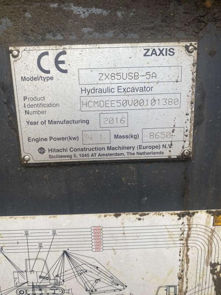 Hitachi ZX85USB-5A - Telakaivukone: kuva Hitachi ZX85USB-5A - Telakaivukone Hitachi ZX85USB-5A - Telakaivukone: kuva Hitachi ZX85USB-5A - Telakaivukone