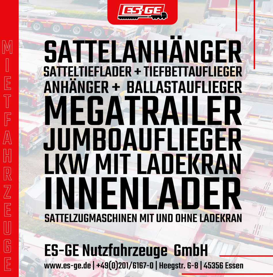 ES-GE 3-Achs-Satteltieflader mit Radmulden - Apuvaunu puoliperävaunu: kuva ES-GE 3-Achs-Satteltieflader mit Radmulden - Apuvaunu puoliperävaunu ES-GE 3-Achs-Satteltieflader mit Radmulden - Apuvaunu puoliperävaunu: kuva ES-GE 3-Achs-Satteltieflader mit Radmulden - Apuvaunu puoliperävaunu
