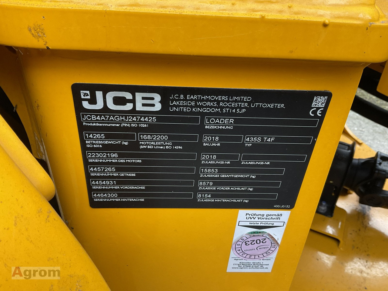 JCB 435 S Agri HighLift - Pyöräkuormaaja: kuva JCB 435 S Agri HighLift - Pyöräkuormaaja JCB 435 S Agri HighLift - Pyöräkuormaaja: kuva JCB 435 S Agri HighLift - Pyöräkuormaaja
