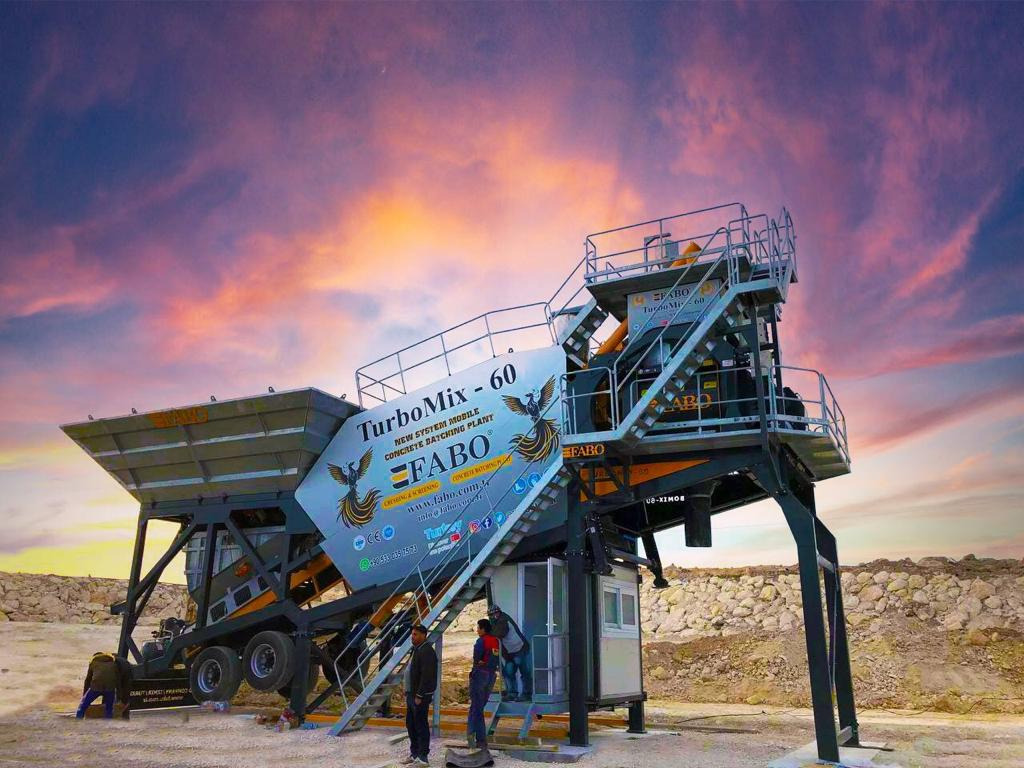 FABO mobile concrete batching plant - Betoniasema: kuva FABO mobile concrete batching plant - Betoniasema FABO mobile concrete batching plant - Betoniasema: kuva FABO mobile concrete batching plant - Betoniasema