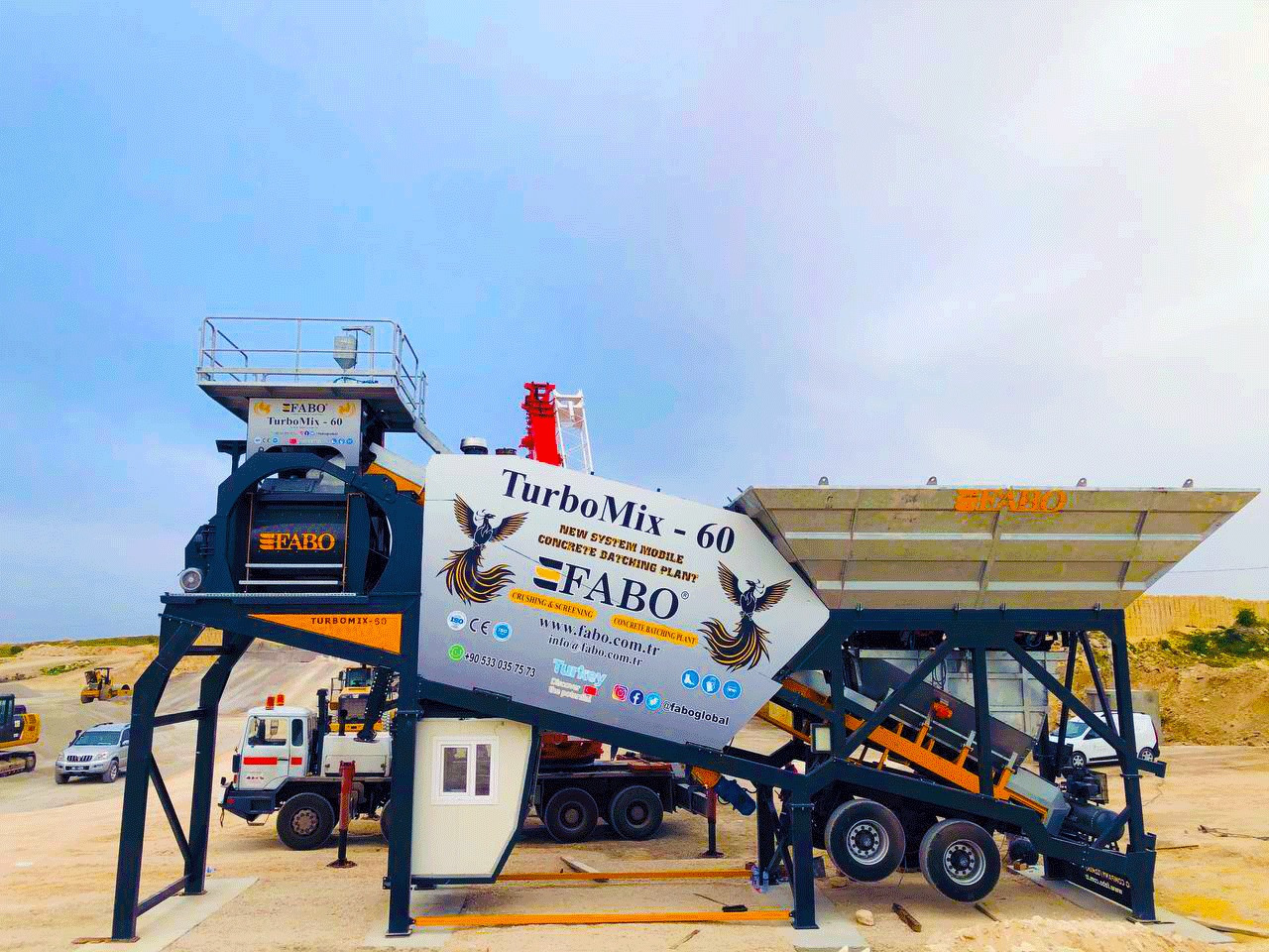 FABO mobile concrete batching plant - Betoniasema: kuva FABO mobile concrete batching plant - Betoniasema FABO mobile concrete batching plant - Betoniasema: kuva FABO mobile concrete batching plant - Betoniasema