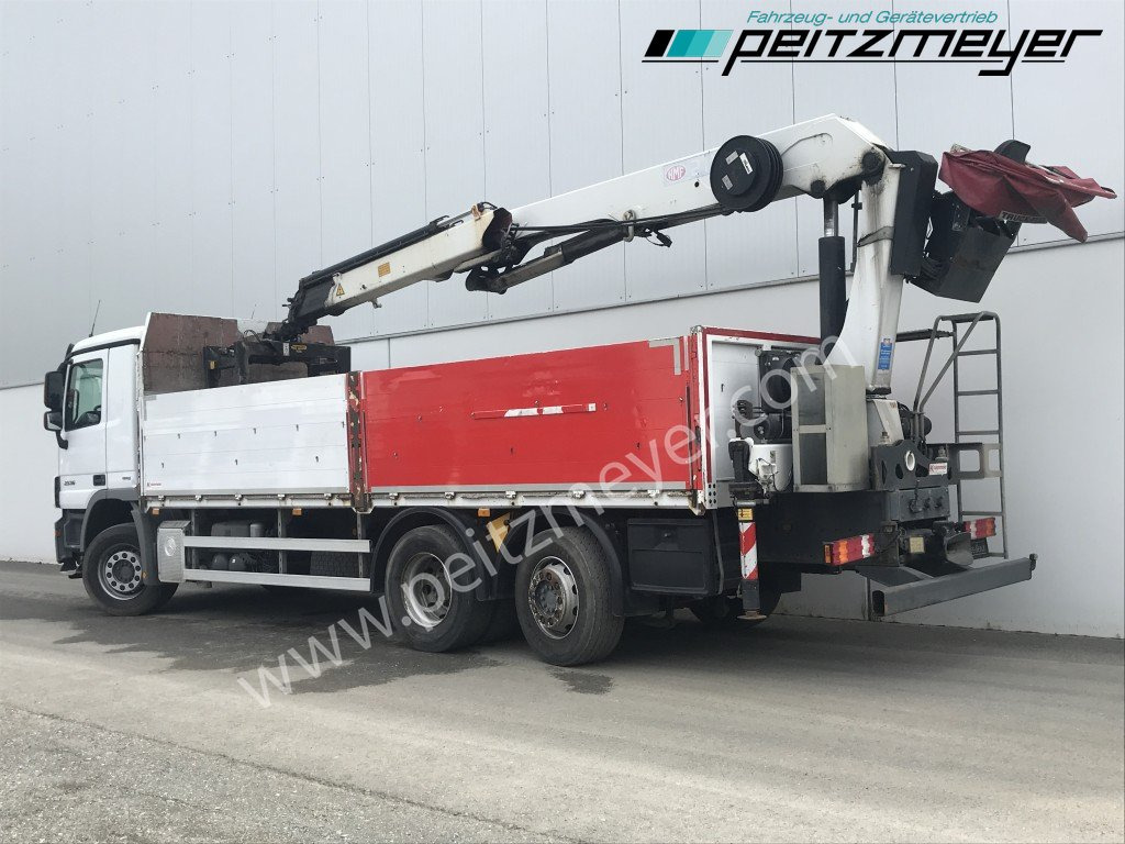 MERCEDES-BENZ Actros 2536 LL Pritsche HMF Heckkran m. Zange Baustoff - Lava-kuorma-auto, Nosturiauto: kuva MERCEDES-BENZ Actros 2536 LL Pritsche HMF Heckkran m. Zange Baustoff - Lava-kuorma-auto, Nosturiauto MERCEDES-BENZ Actros 2536 LL Pritsche HMF Heckkran m. Zange Baustoff - Lava-kuorma-auto, Nosturiauto: kuva MERCEDES-BENZ Actros 2536 LL Pritsche HMF Heckkran m. Zange Baustoff - Lava-kuorma-auto, Nosturiauto