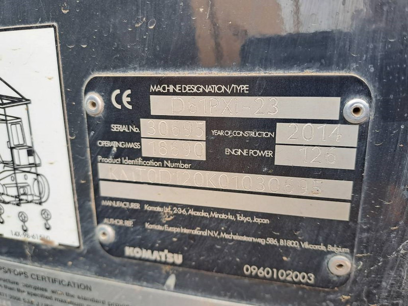 Puskutraktori Komatsu D61PXI-23: kuva Puskutraktori Komatsu D61PXI-23
